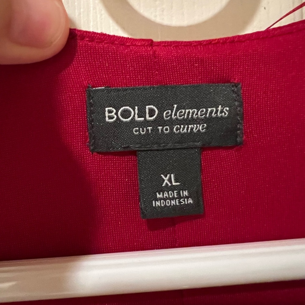 NWT BOLD Elements cut to curve woman’s evening dress size XL Bougainvillea color - Picture 5 of 7